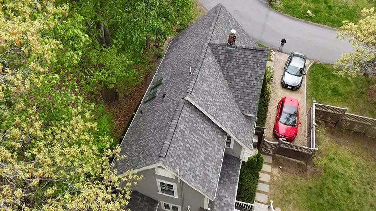 Wellesley ma insurance reroof aerial